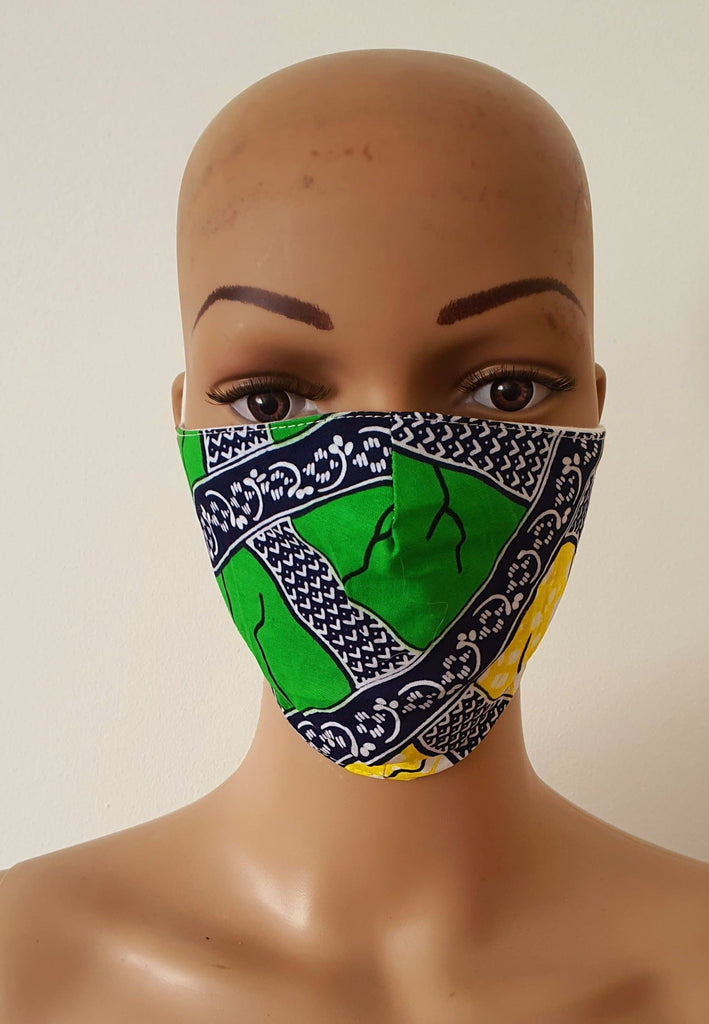 African Print Face Mask | Ankara Fabric Print Face Masks - African Clothing from CUMO LONDON