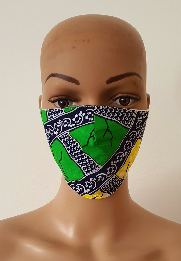 African Print Face Mask | Ankara Fabric Print Face Masks - African Clothing from CUMO LONDON