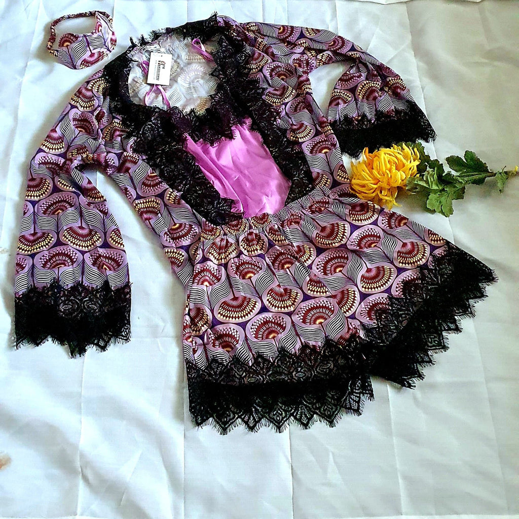 African sleepwear | African print Sleepwear | African print nightwear | African Print Pyjamas | Sleepwear for African women | sustainable nightwears | recycled nightwear | Ethically sourced fashion | ethically sourced clothing | handmade clothing | African clothing for women | Silk nightwear | Tribal prints | ethnic patterns | silk sleepwear | Sleepwear | African clothing UK | Black-owned fashion 
