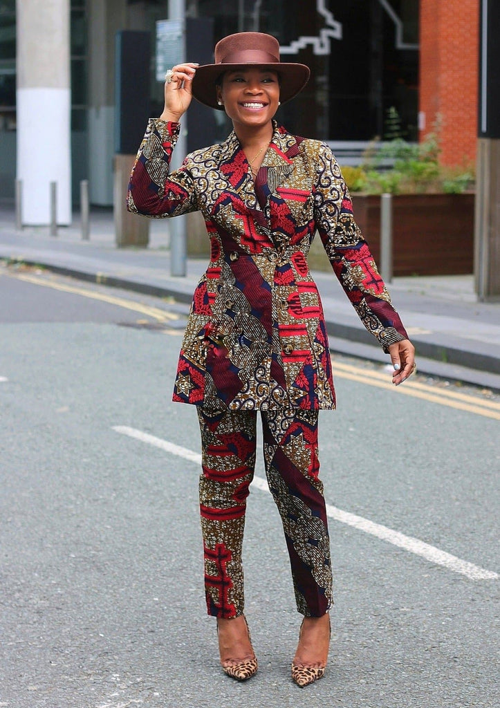 African Print Blazer | African print Jacket | African print Bomber Jacket | African Print Outerwear | Fall Fashion for African women | sustainable African Fashion | recycled African print clothing | Ethically sourced fashion | ethically sourced clothing | handmade clothing | African clothing for women | Ankara jacket | Tribal prints kimono | Floral African print clothing | Cotton Blazer | African print workwear | African clothing UK | Black-owned fashion brand | UK Based African Fashion Brand