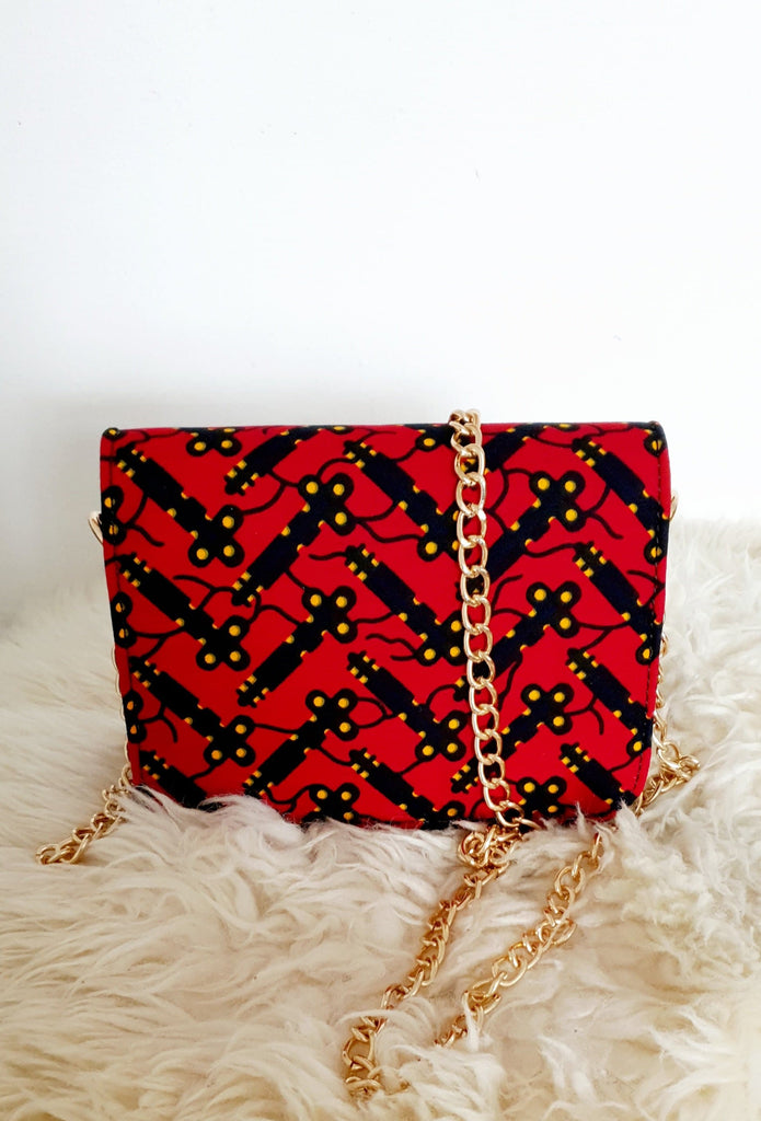 African Print Shoulder Bag Crossbody Ankara Print Bag - Bisola - African Clothing from CUMO LONDON