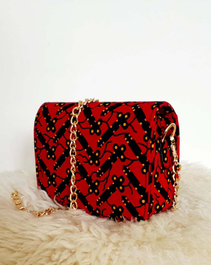 African Print Shoulder Bag Crossbody Ankara Print Bag - Nelly - African Clothing from CUMO LONDON