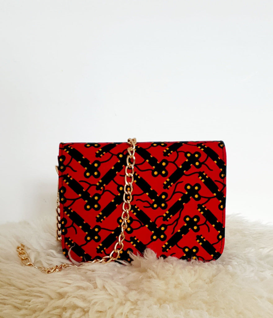 African Print Shoulder Bag Crossbody Ankara Print Bag - Bisola - African Clothing from CUMO LONDON