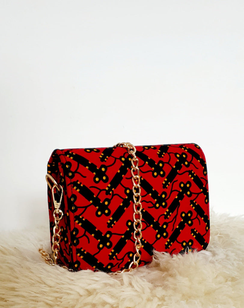 African Print Shoulder Bag Crossbody Ankara Print Bag - Nelly - African Clothing from CUMO LONDON
