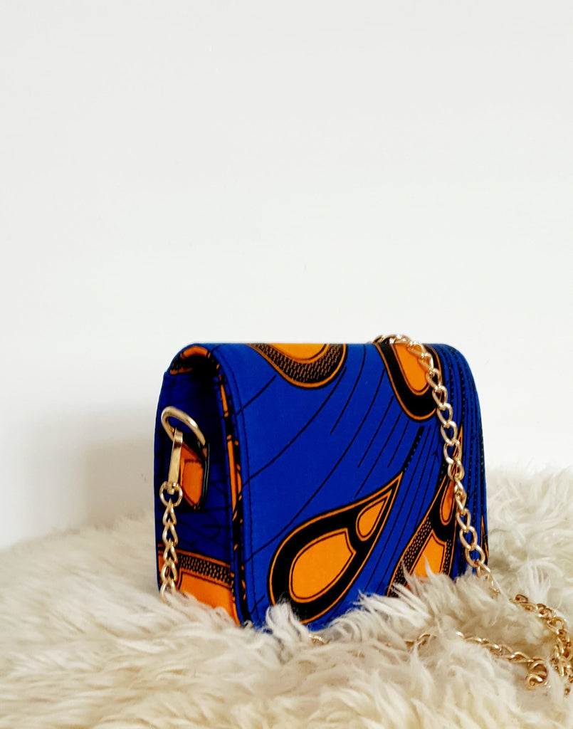 African Print Shoulder Bag Crossbody Ankara Print Bag - Leila - African Clothing from CUMO LONDON