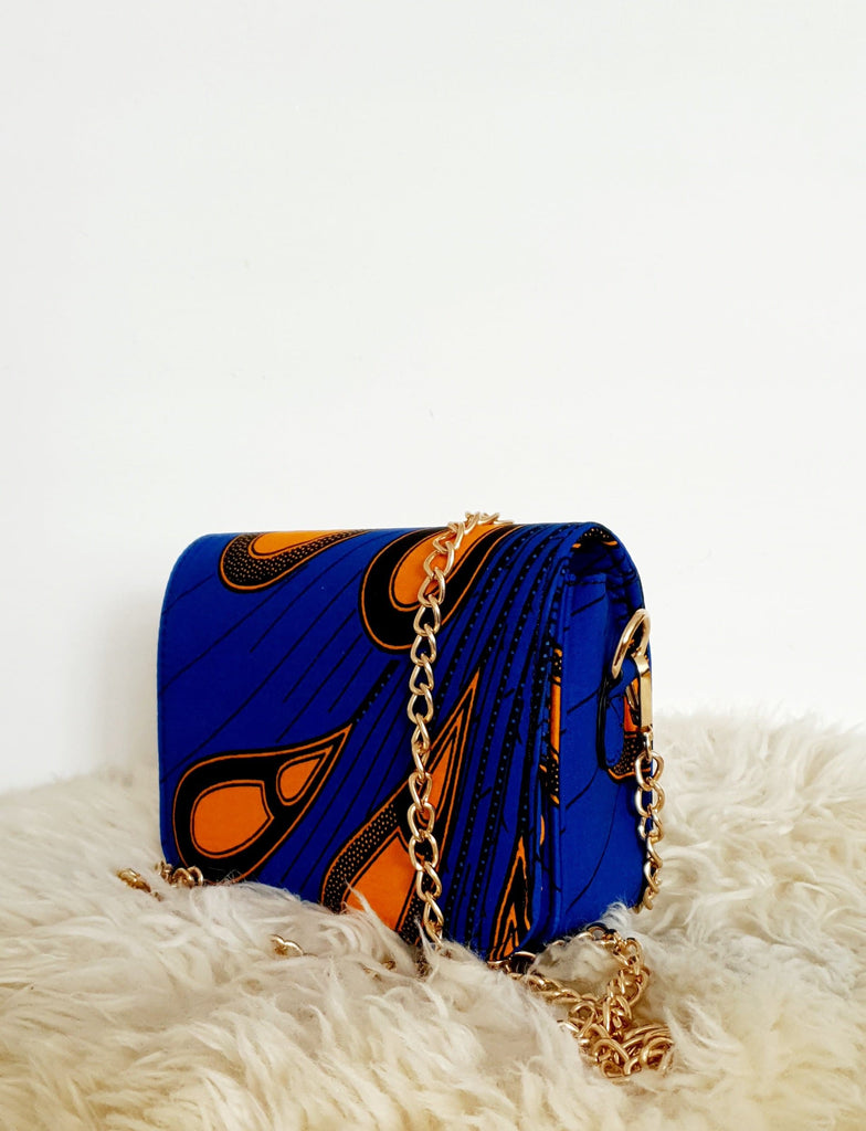 African Print Shoulder Bag Crossbody Ankara Print Bag - Nelly - African Clothing from CUMO LONDON