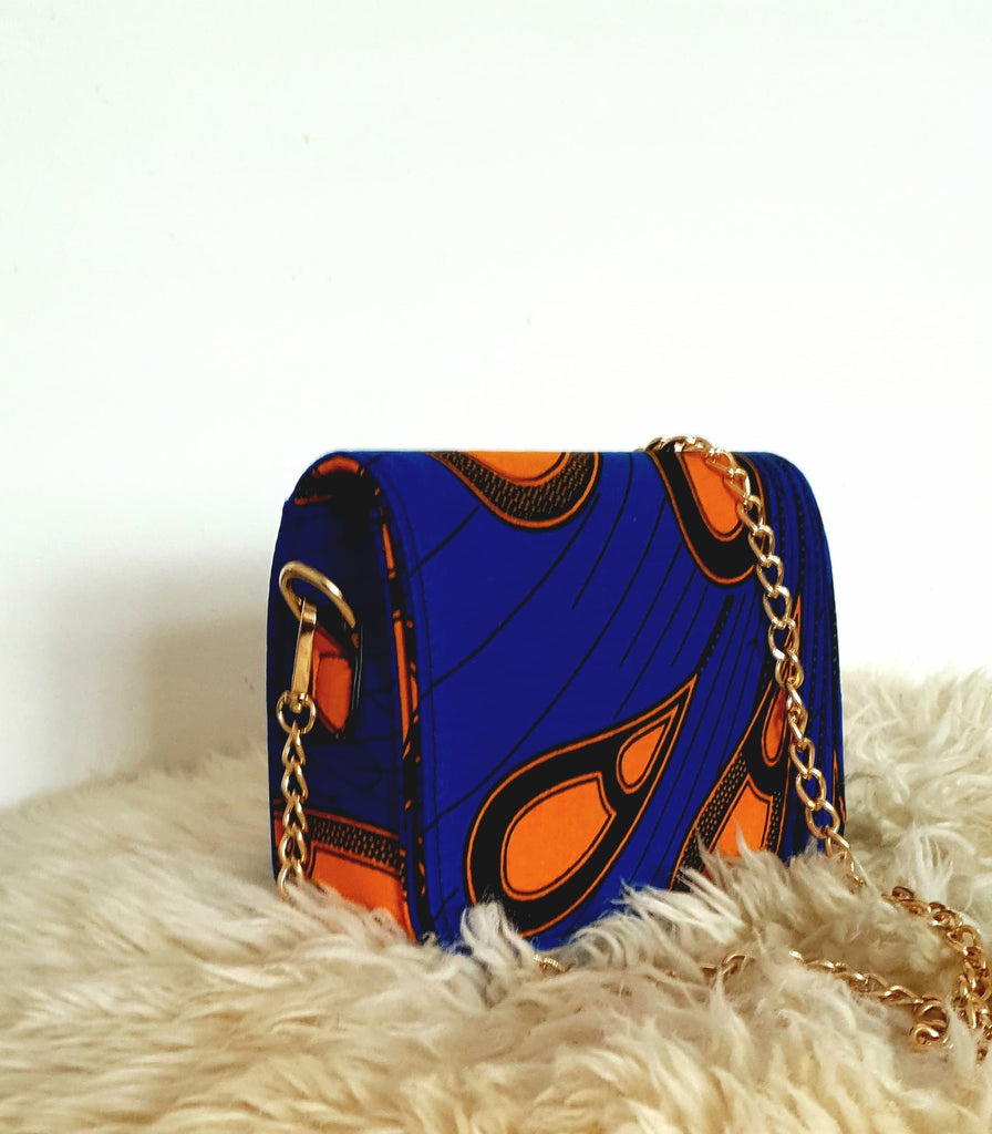 African Print Shoulder Bag Crossbody Ankara Print Bag - Leila - African Clothing from CUMO LONDON