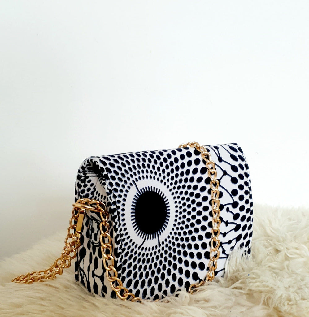 African Print Shoulder Bag Crossbody Ankara Print Bag - Leila - African Clothing from CUMO LONDON