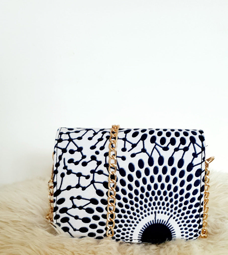African Print Shoulder Bag Crossbody Ankara Print Bag - Leila - African Clothing from CUMO LONDON