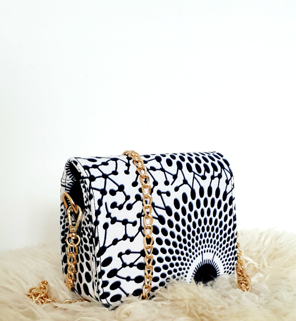 African Print Shoulder Bag Crossbody Ankara Print Bag - Leila - African Clothing from CUMO LONDON