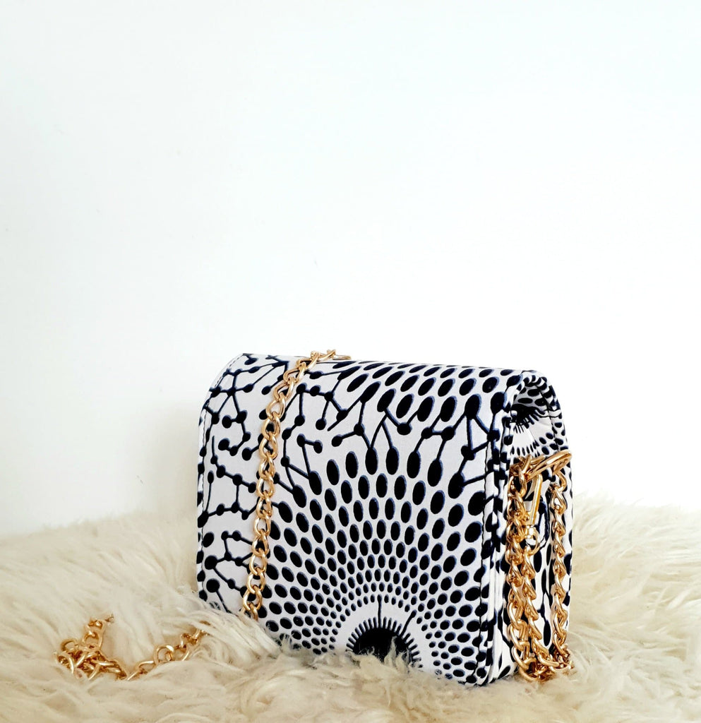 African Print Shoulder Bag Crossbody Ankara Print Bag - Leila - African Clothing from CUMO LONDON