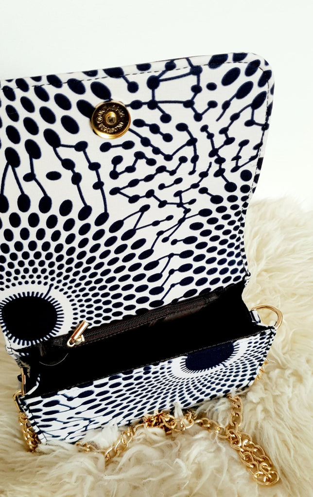 African Print Shoulder Bag Crossbody Ankara Print Bag - Leila - African Clothing from CUMO LONDON
