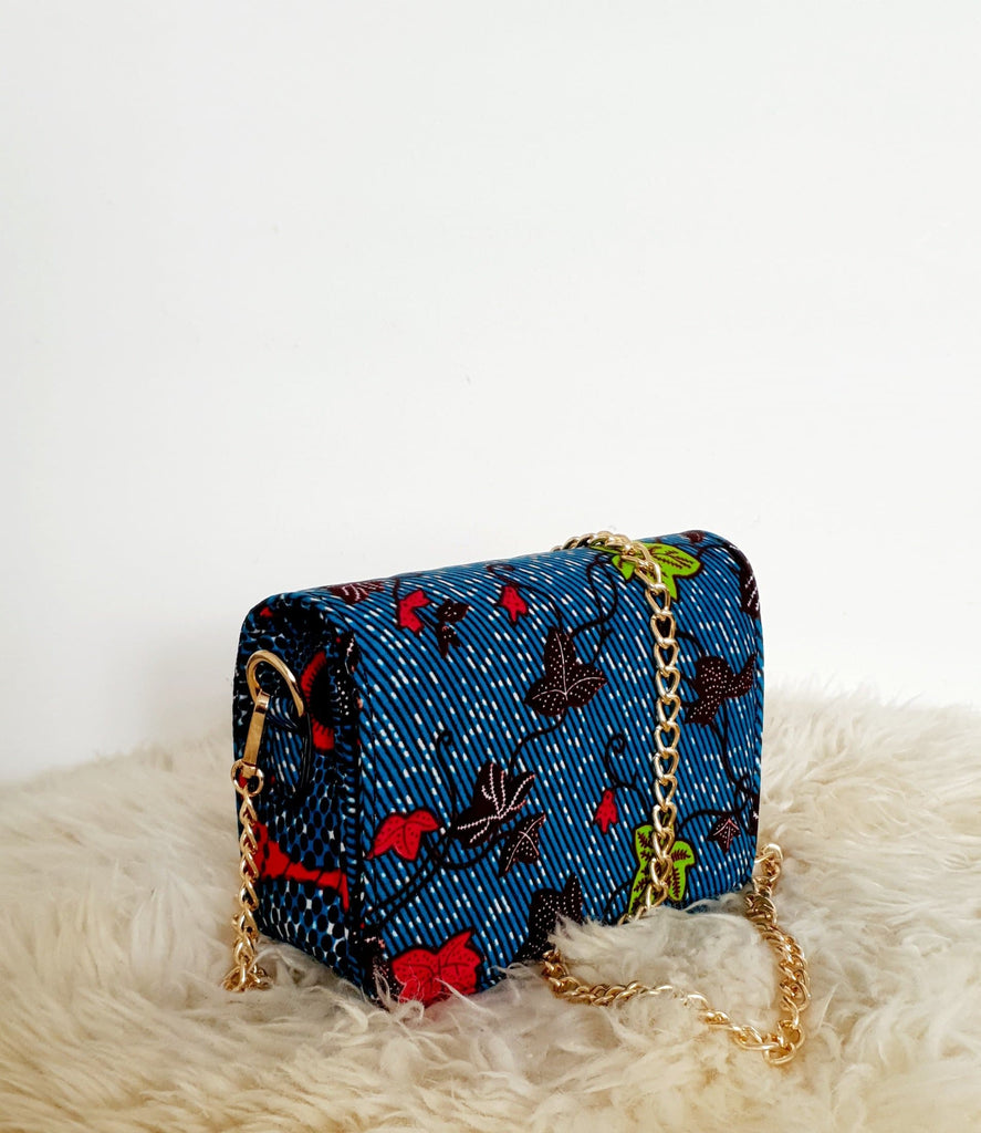 African Print Shoulder Bag Crossbody Ankara Print Bag - Titi - African Clothing from CUMO LONDON
