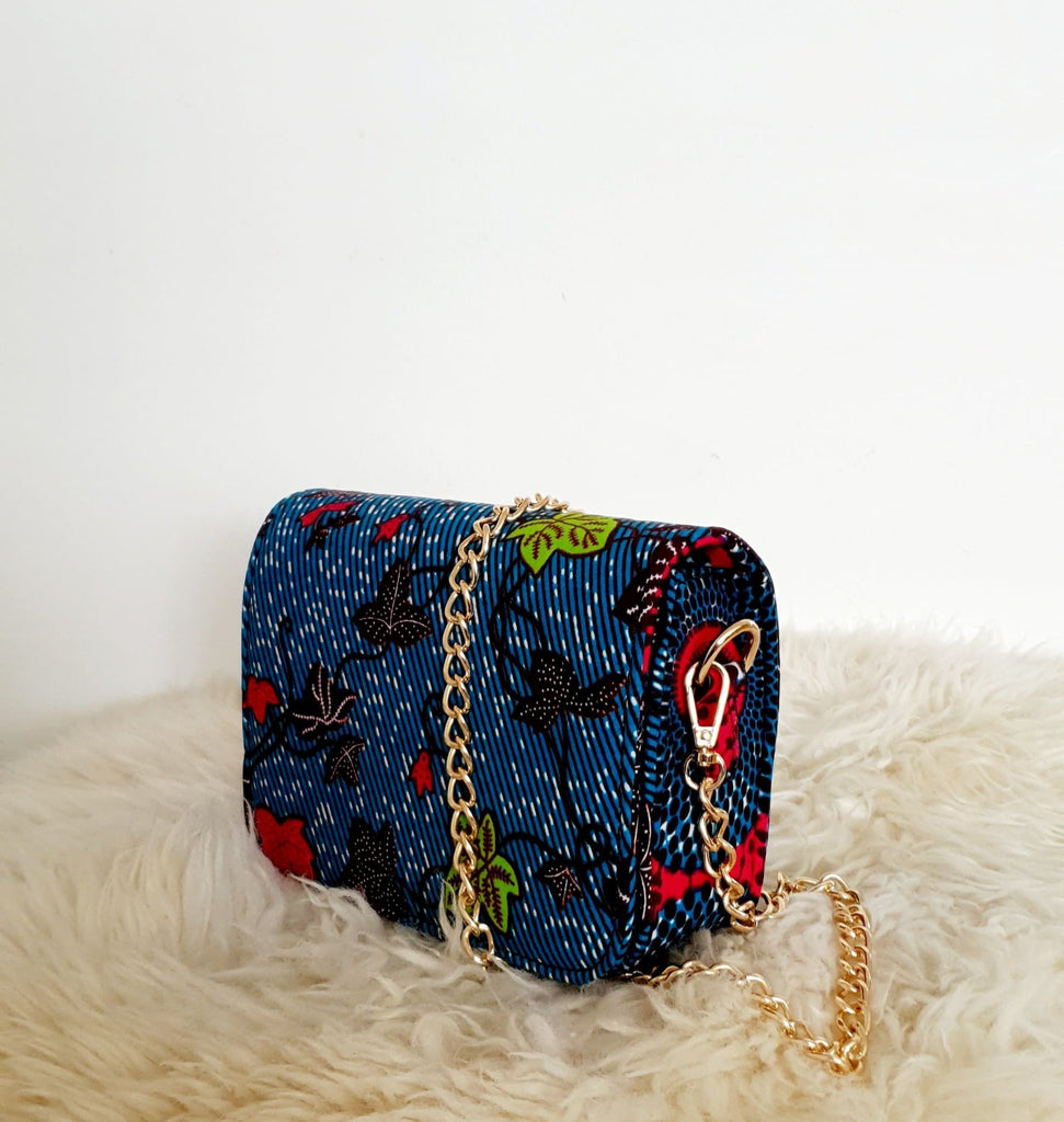 African Print Shoulder Bag Crossbody Ankara Print Bag - Titi - African Clothing from CUMO LONDON