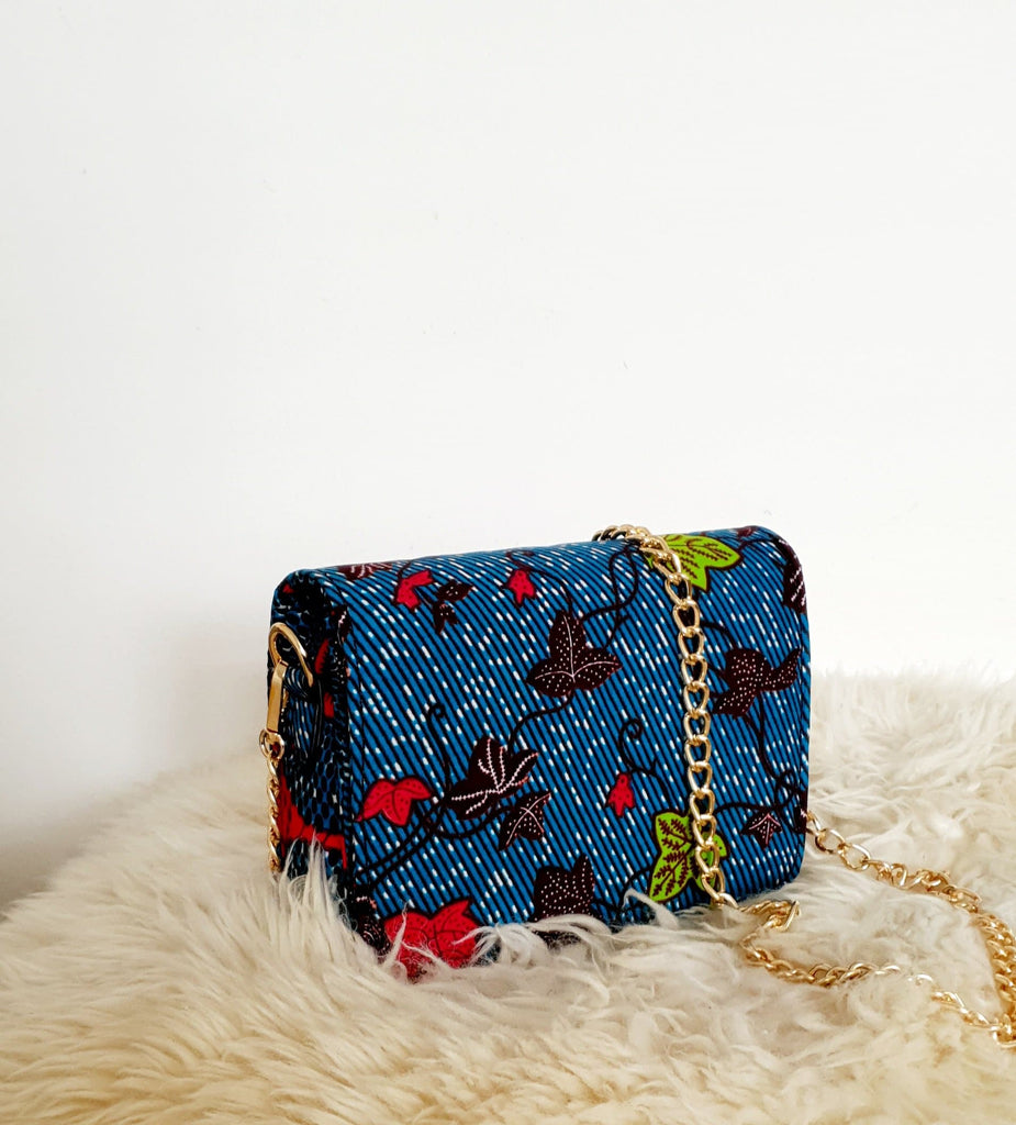 African Print Shoulder Bag Crossbody Ankara Print Bag - Titi - African Clothing from CUMO LONDON