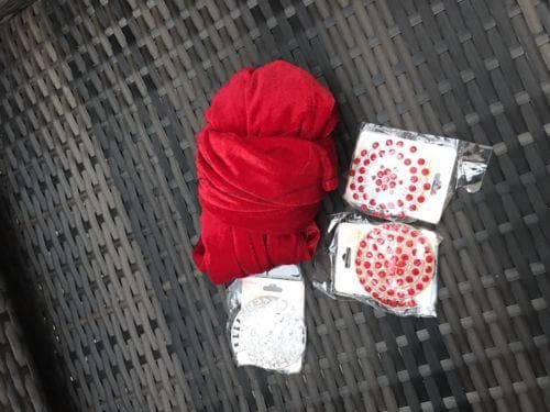 Velvet Turban Head Wrap(single wrap) With Brooch - African Clothing from CUMO LONDON