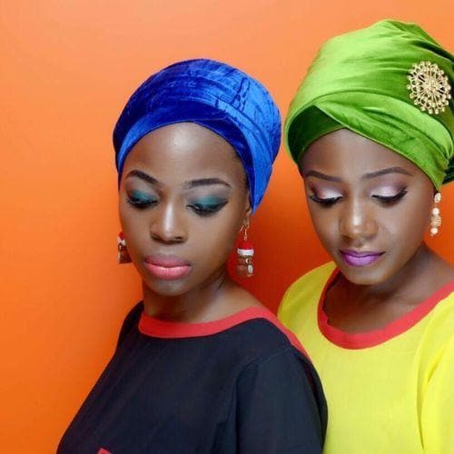Women velvet Turban headwraps single wrap (Brooch Not Included) - African Clothing from CUMO LONDON