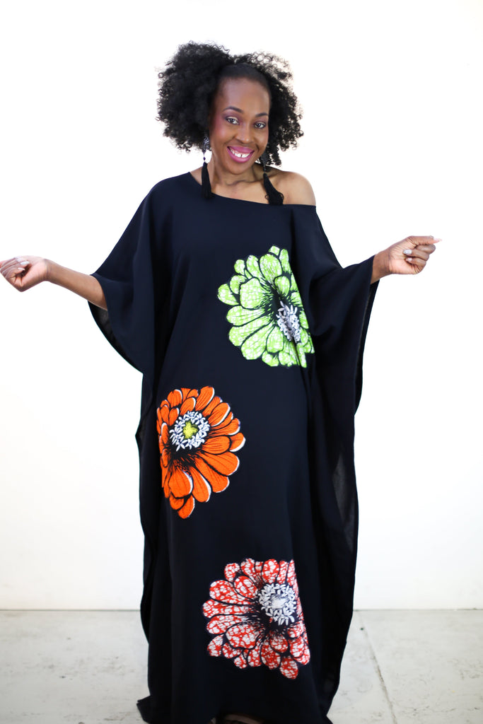 Embellished Ankara Inspired Bubu - African Clothing from CUMO LONDON