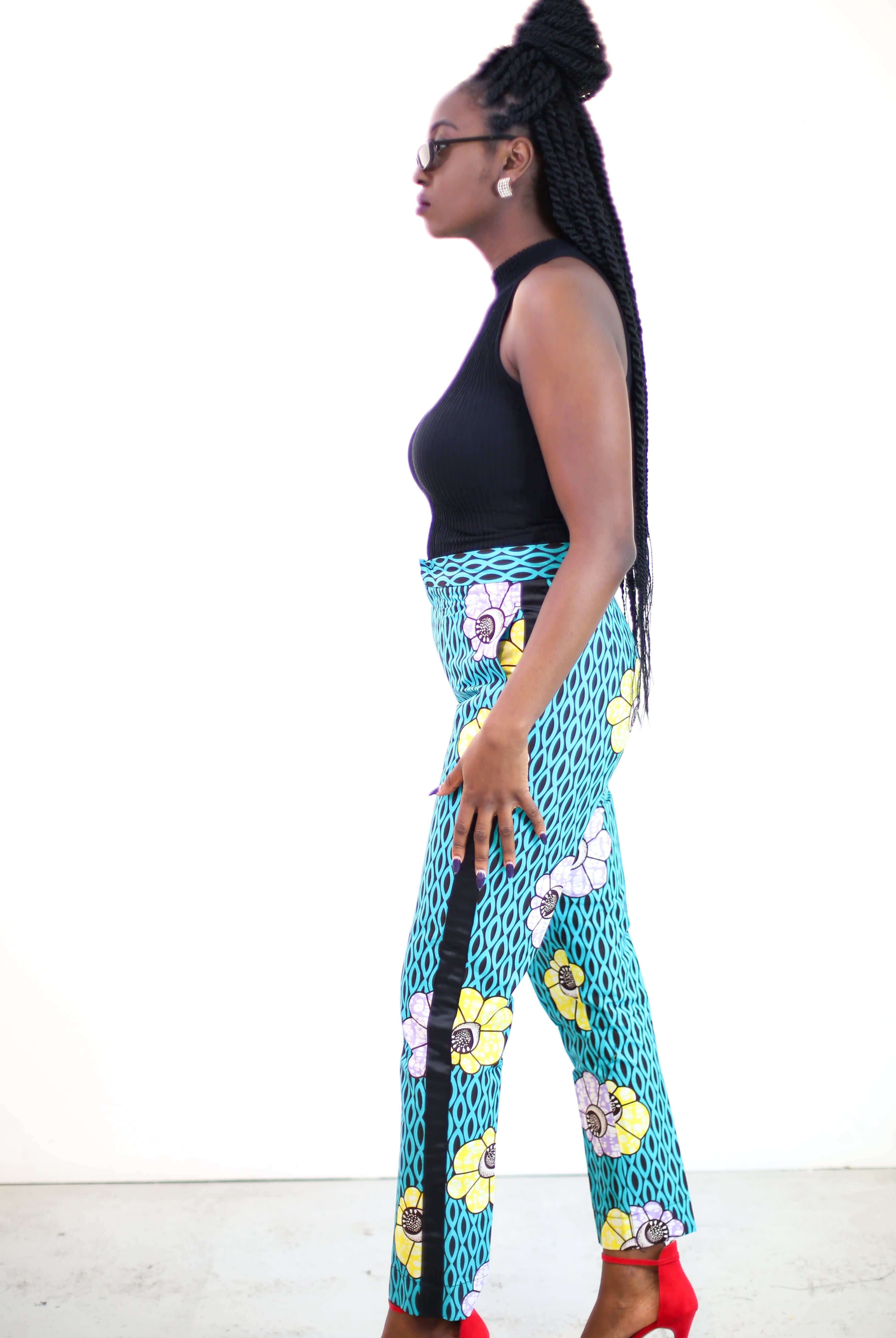African Print Ankara Pallazo Trousers - African Clothing from CUMO LONDON