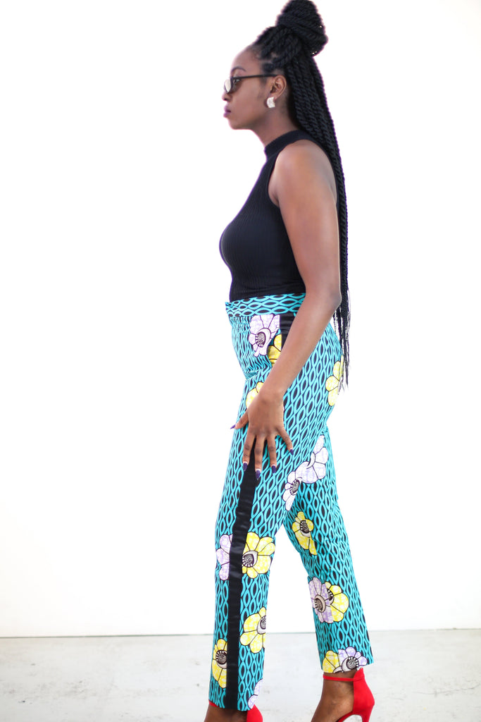 African Print Ankara Pallazo Trousers - African Clothing from CUMO LONDON