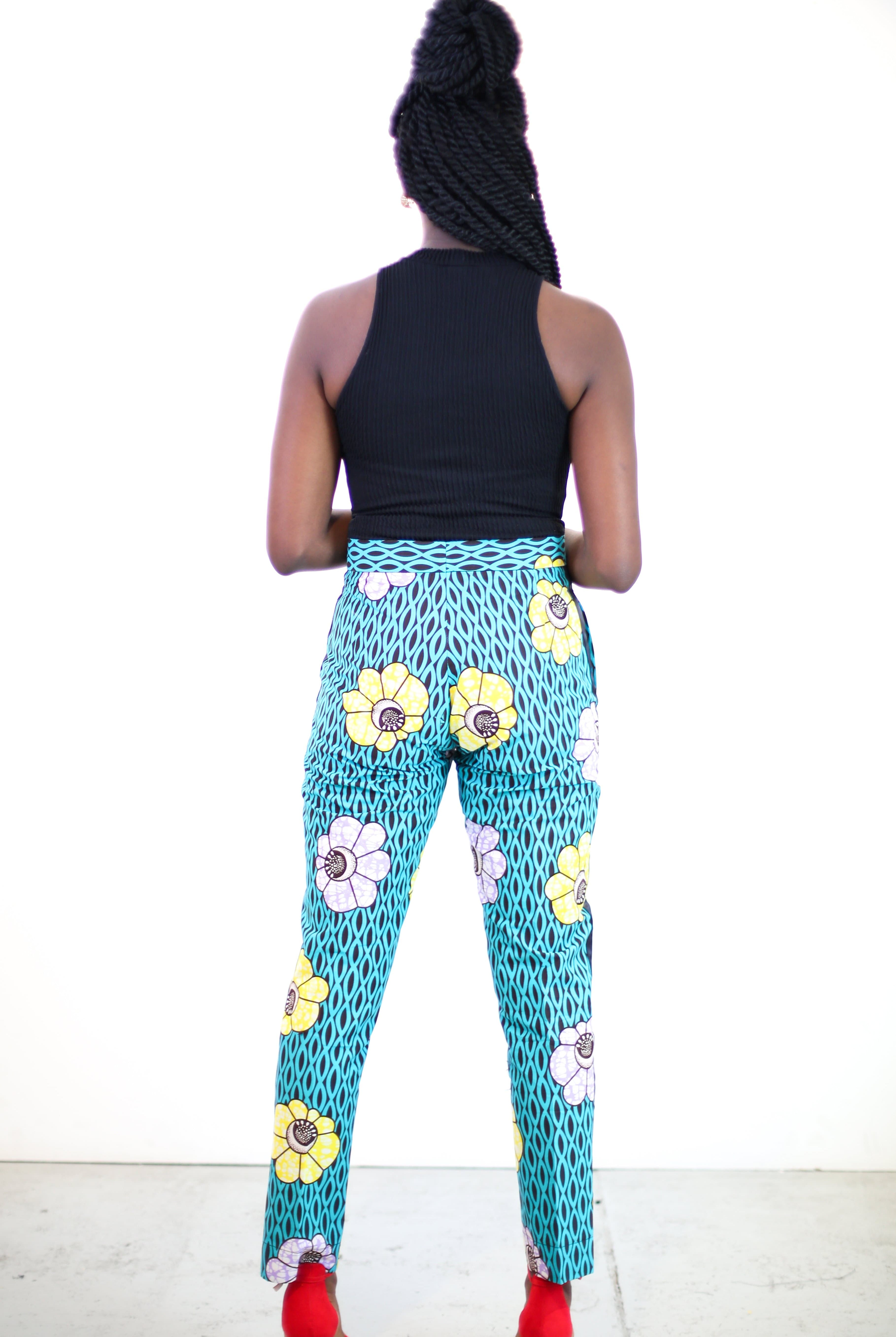 African Print Ankara Pallazo Trousers - African Clothing from CUMO LONDON
