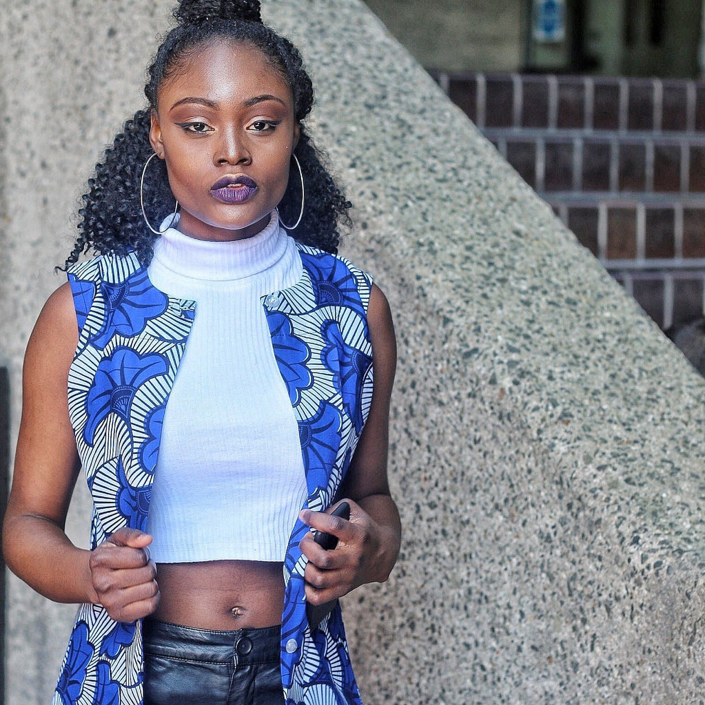 Ready to Wear African Print Ankara Sleeveless Jacket for Women - African Clothing from CUMO LONDON