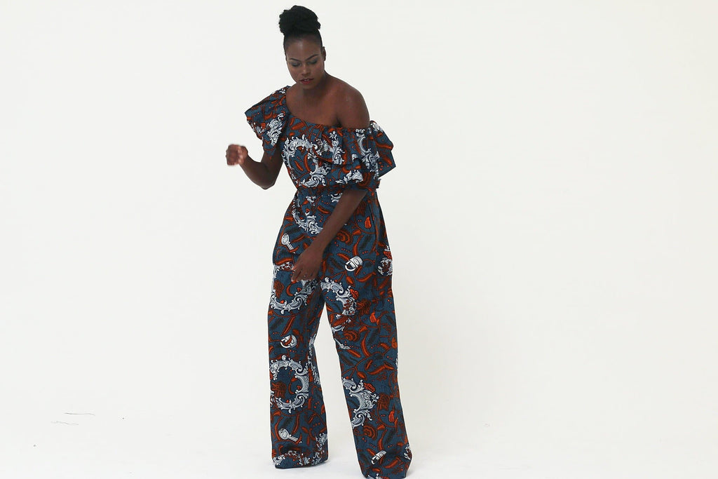 African Print Ankara jumpsuit - African Clothing from CUMO LONDON