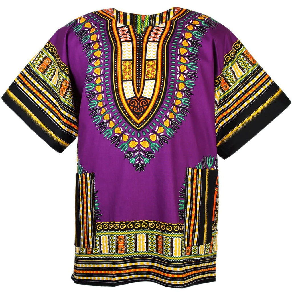 African Prints Danshiki Shirt (Unisex) - African Clothing from CUMO LONDON