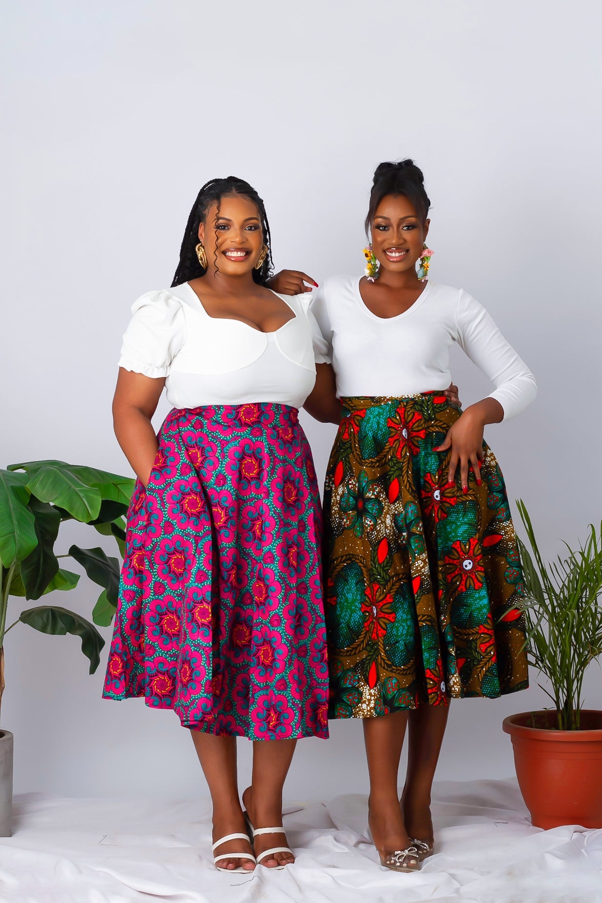 Midi skirt outfit plus size hot sale