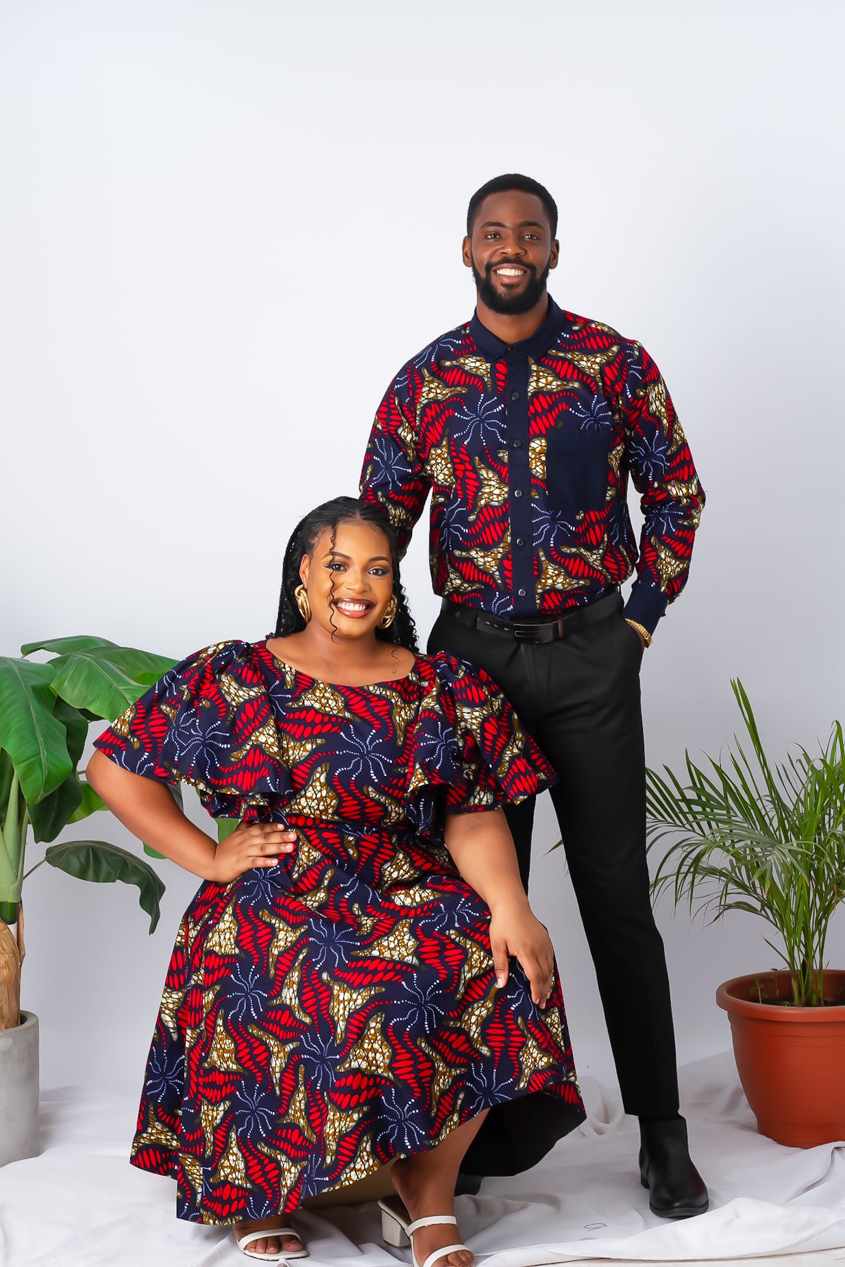 Kitenge Designs African Print Styles For Couples Kitenge Peplum