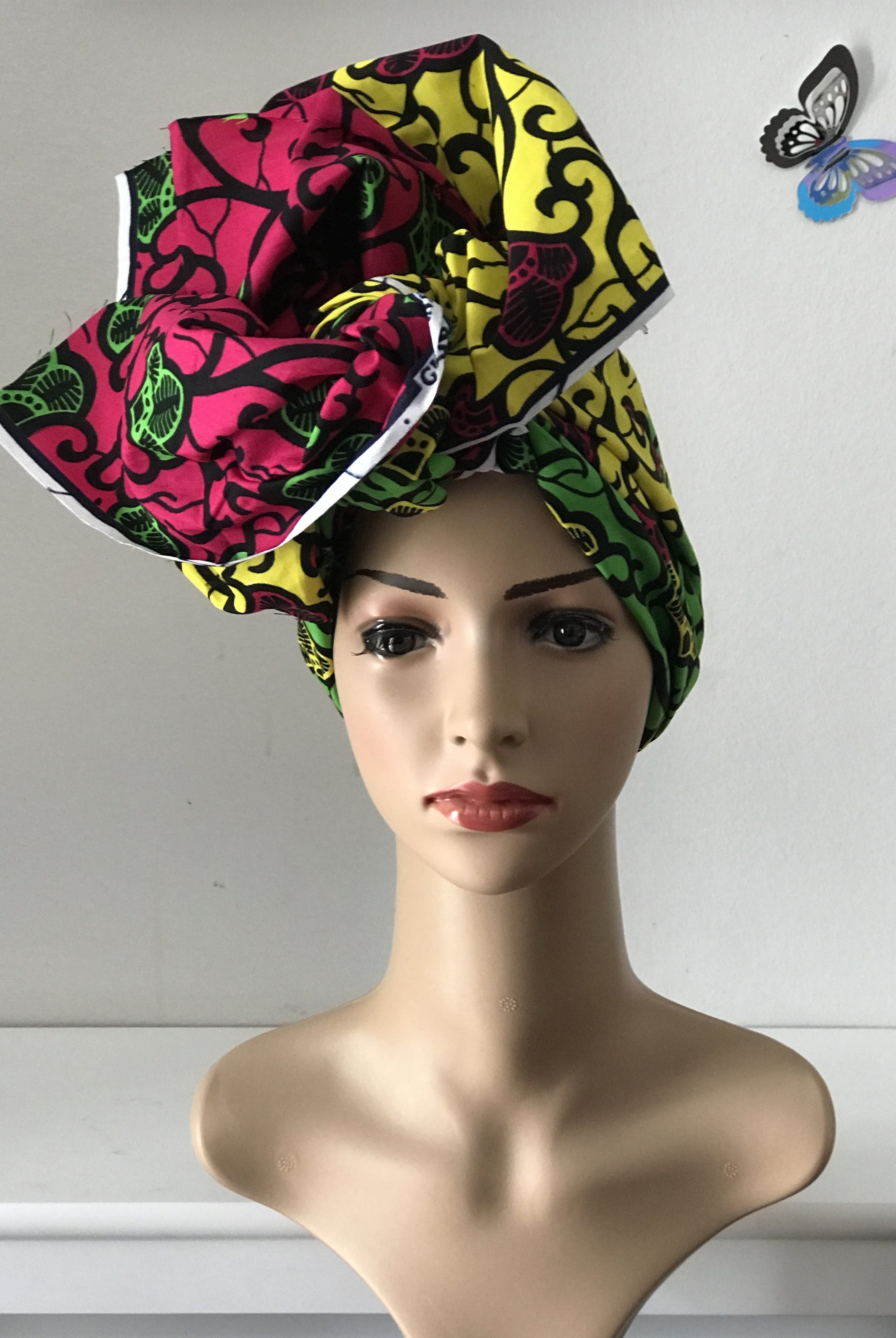 African Prints Cotton Square Scarf Ankara cotton Scarves Shawl Hijab - African Clothing from CUMO LONDON