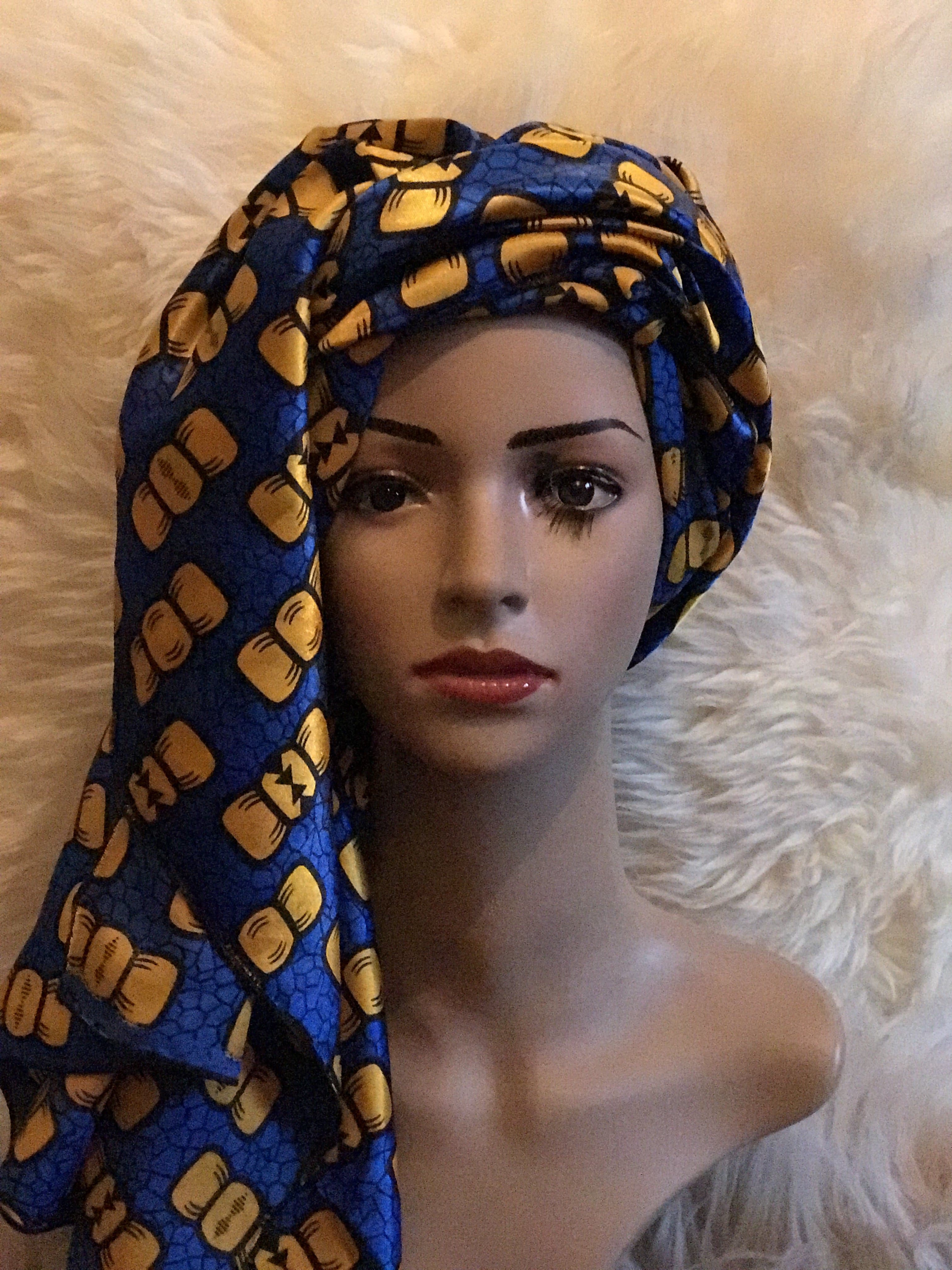 African Prints Silk Square Scarf Ankara cotton Scarves Shawl Hijab - African Clothing from CUMO LONDON