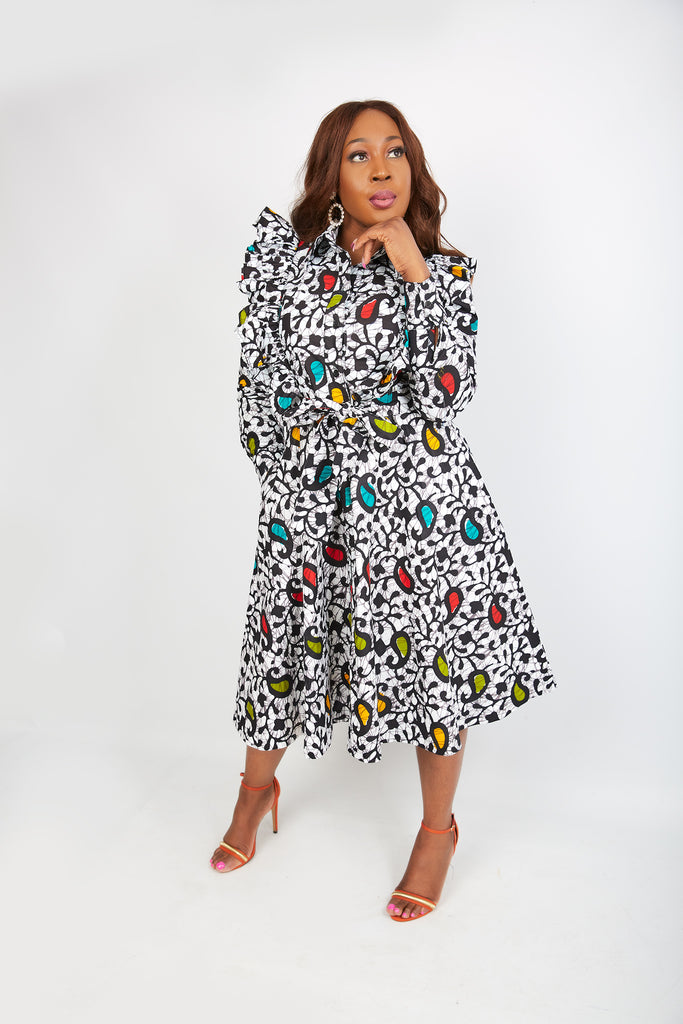 African dress for plus size women | African print clothing in the UK | Ready to wear African print outfits.