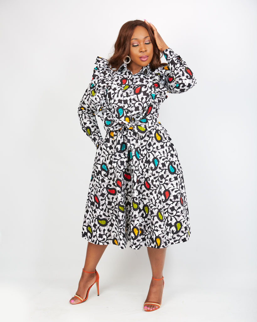 African dress for plus size women | African print clothing in the UK | Ready to wear African print outfits.