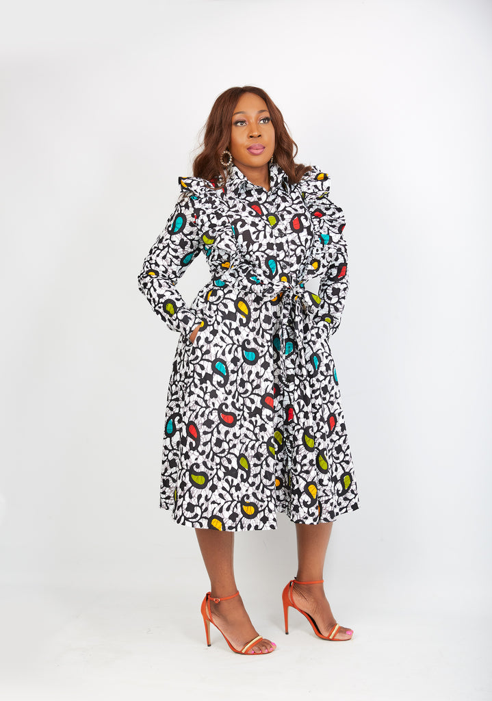 Shop African dresses, African maxi skirts, Dashiki shirts, African print shoes, handbags, and accessories.