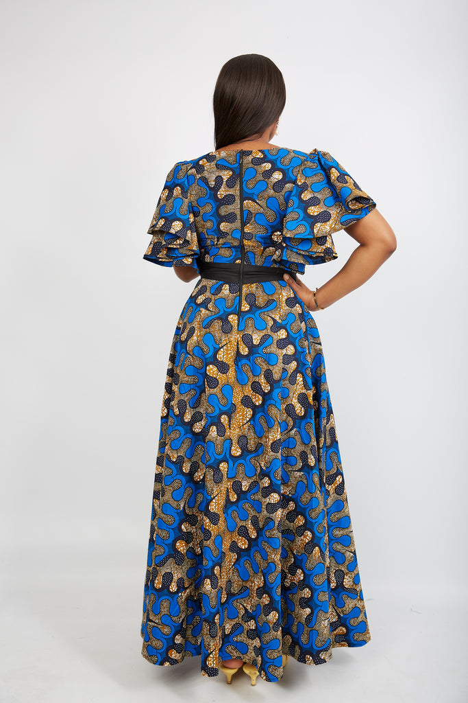 Beautiful African dresses for curvy women | Midi African Print dresses | African dresses for women.