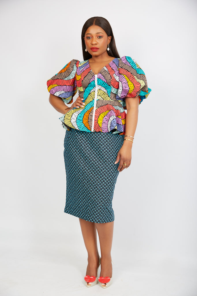 African print top | African Print Blouse | peplum top for women | African clothing for women | African Print blouse for women | African top 