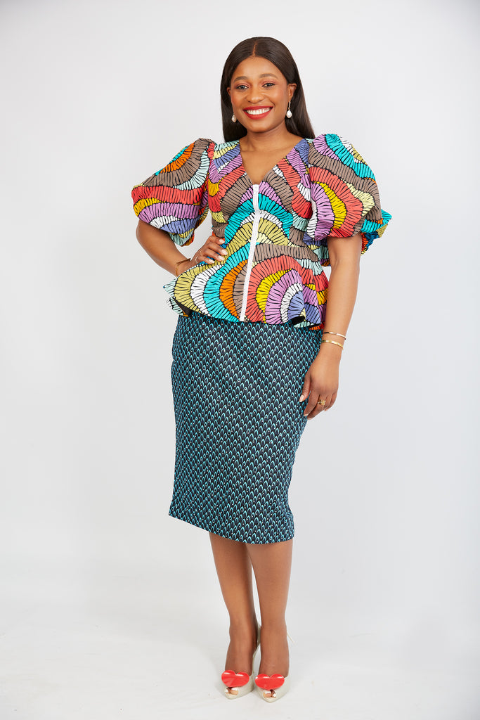 African print top | African Print Blouse | peplum top for women | African clothing for women | African Print blouse for women | African top 