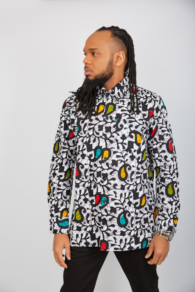 African print Shirt for Men | African Ankara Sweatshirt | African Clothing for Men | African print long sleeve shirt | Modern African Clothing for men | African shirt | Tribal pattern shirt for men | Ankara shirt | African print shorts | African print clothing UK | African print apparel | African Print clothing online | Trendy African clothing store | Buy African outfits for men | Matching African Print outfits | 2 pcs African print clothing