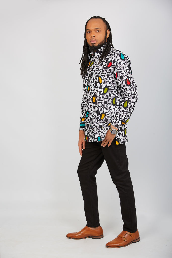 African print Shirt for Men | African Ankara Sweatshirt | African Clothing for Men | African print long sleeve shirt | Modern African Clothing for men | African shirt | Tribal pattern shirt for men | Ankara shirt | African print shorts | African print clothing UK | African print apparel | African Print clothing online | Trendy African clothing store | Buy African outfits for men | Matching African Print outfits | 2 pcs African print clothing
