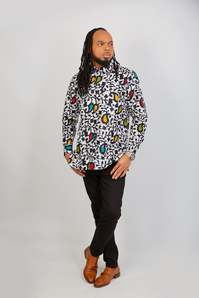 African print Shirt for Men | African Ankara Sweatshirt | African Clothing for Men | African print long sleeve shirt | Modern African Clothing for men | African shirt | Tribal pattern shirt for men | Ankara shirt | African print shorts | African print clothing UK | African print apparel | African Print clothing online | Trendy African clothing store | Buy African outfits for men | Matching African Print outfits | 2 pcs African print clothing