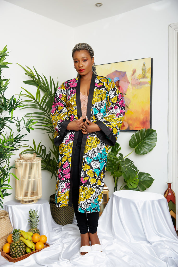 African Print Blazer | African print Jacket | African print Bomber Jacket | African Print Outerwear | Fall Fashion for African women | sustainable African Fashion | recycled African print clothing | Ethically sourced fashion | ethically sourced clothing | handmade clothing | African clothing for women | Ankara jacket | Tribal prints kimono | Floral African print clothing | Cotton Blazer | African print workwear | African clothing UK | Black-owned fashion brand | UK Based African Fashion Brand