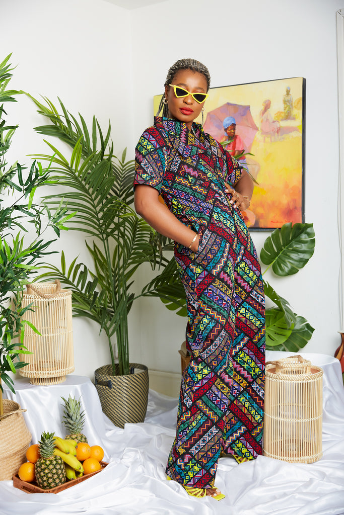 African Print Romper suit | African print Playsuit | African print Onesies | African Print Outerwear | Fall Fashion for African women | sustainable African Fashion | recycled African print clothing | Ethically sourced fashion | ethically sourced clothing | handmade clothing | African clothing for women | Ankara jacket | Tribal prints kimono | Floral African print clothing | Cotton Blazer | African print workwear | African clothing UK | Black-owned fashion brand | UK Based African Fashion Brand