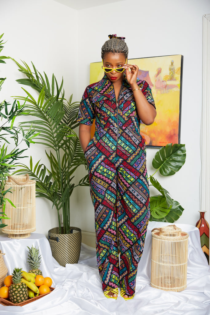 African Print Romper suit | African print Playsuit | African print Onesies | African Print Outerwear | Fall Fashion for African women | sustainable African Fashion | recycled African print clothing | Ethically sourced fashion | ethically sourced clothing | handmade clothing | African clothing for women | Ankara jacket | Tribal prints kimono | Floral African print clothing | Cotton Blazer | African print workwear | African clothing UK | Black-owned fashion brand | UK Based African Fashion Brand