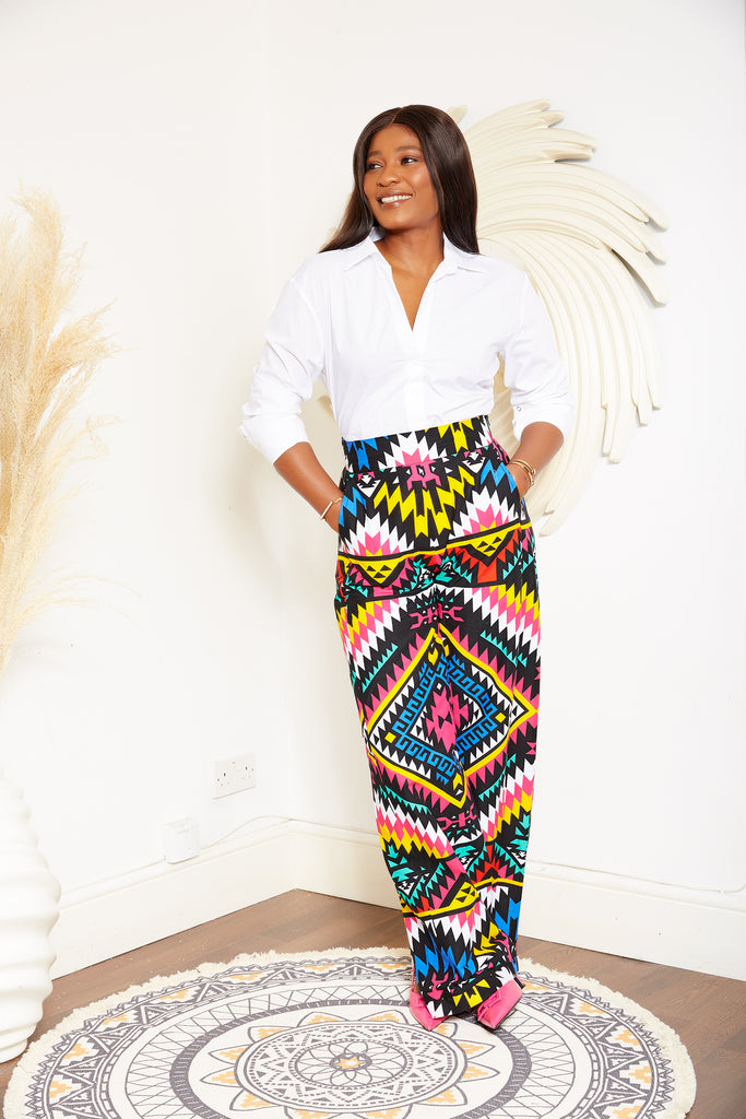African print wide leg trousers | African print trousers UK | African print pants | African Print wide leg pants | African print clothing UK | Ready to wear African print pants | African Trouser styles | African clothing | African outfit | Ankara print  Trousers | Ankara pants for Women | Ankara Styles Trousers for ladies | African pallazo Trousers | Danshiki Trousers | High waist African print wide leg pants | African high waist pants| African loose fit Trousers | African print Trousers