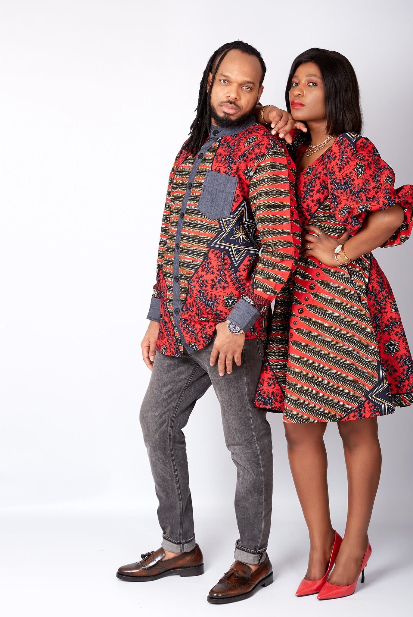African clothing for men and women, Matching African print Clothing, His and Hers African apparel for special occasion