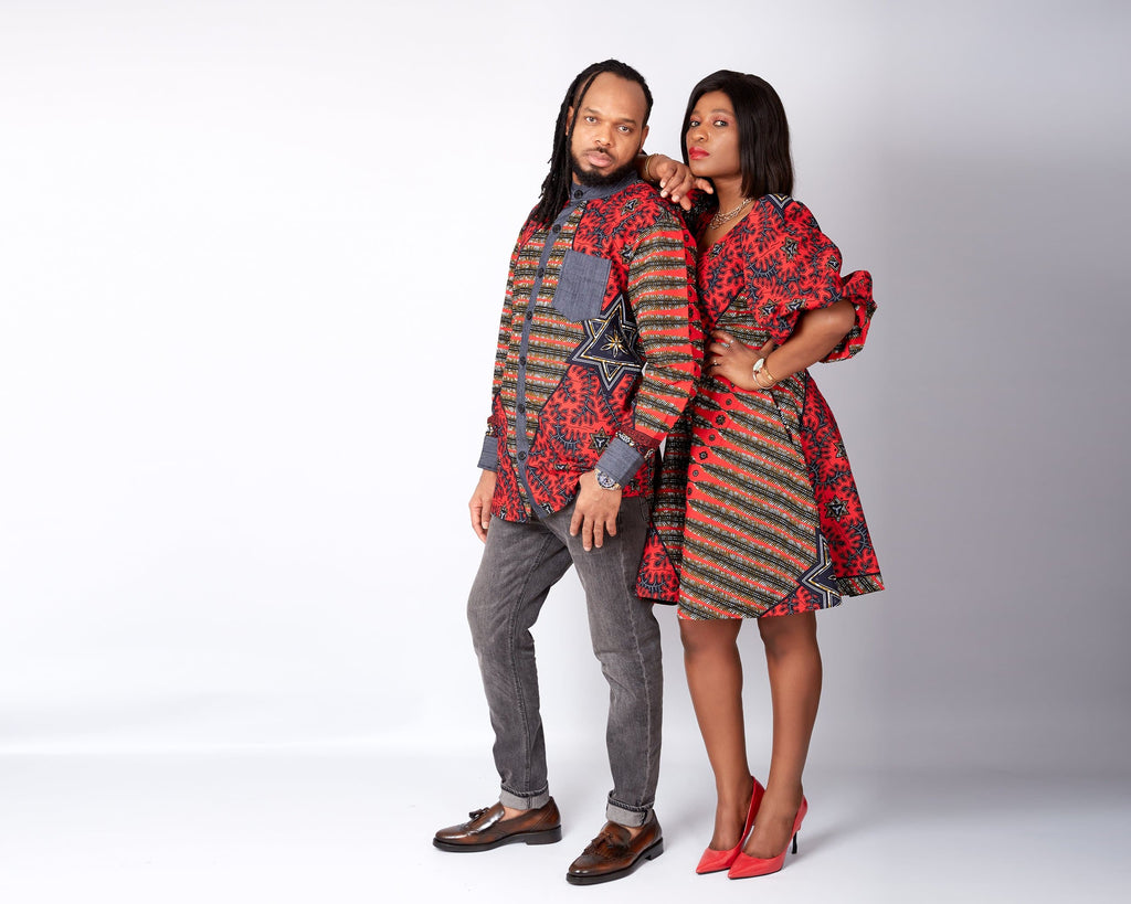 African clothing for men and women, Matching African print Clothing, His and Hers African apparel for special occasion