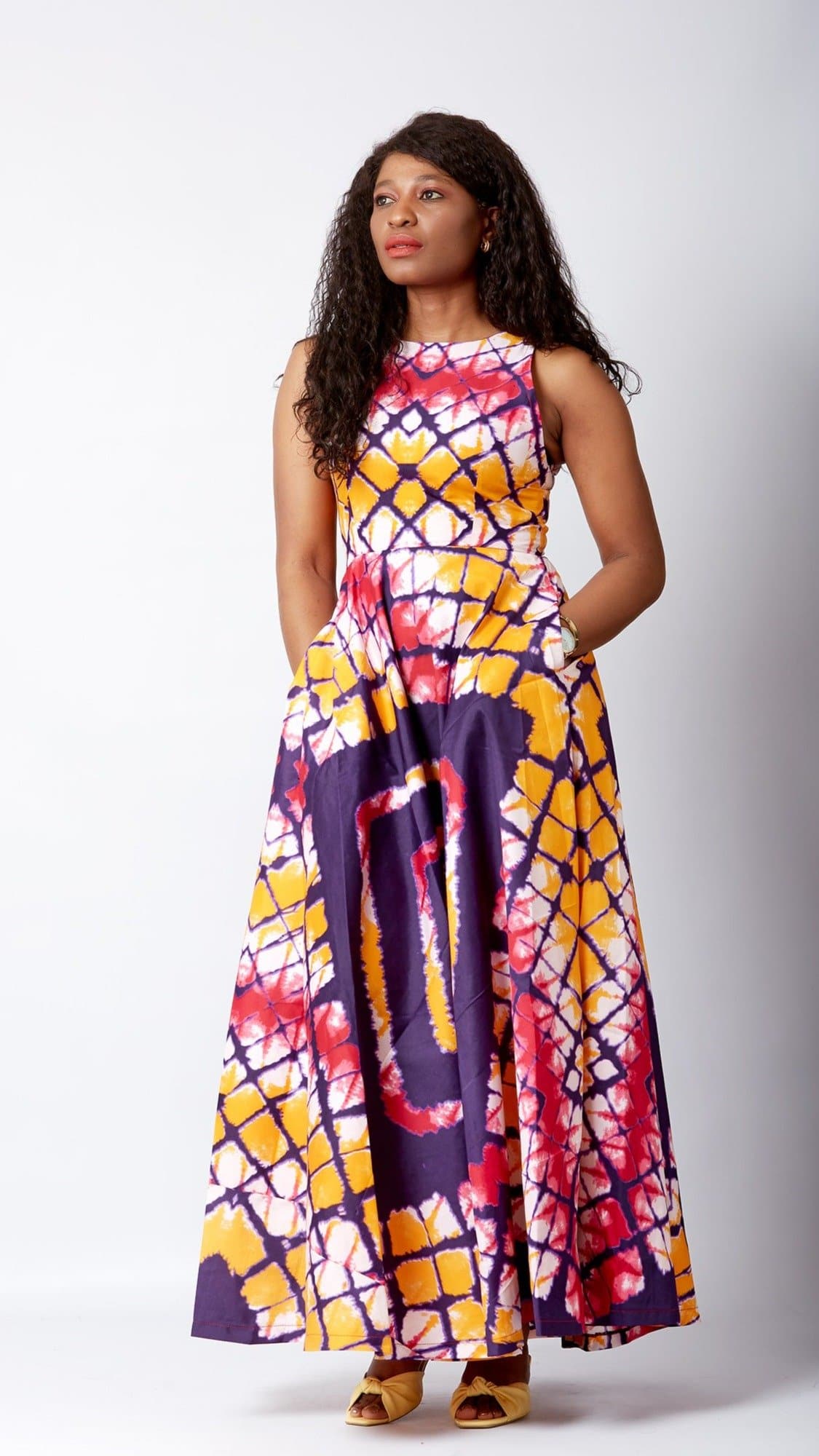 African dresses, Long African print gown, African print Maxi dresses, Floral Summer Dresses | African party dress | Black owned UK fashion brand | African clothing store | Ready to wear African clothing | African print maxi dress | African Kampala dress | Kampala dress | Kitenge dress | Sleeveless Maxi African dress  | Online African Clothing Store