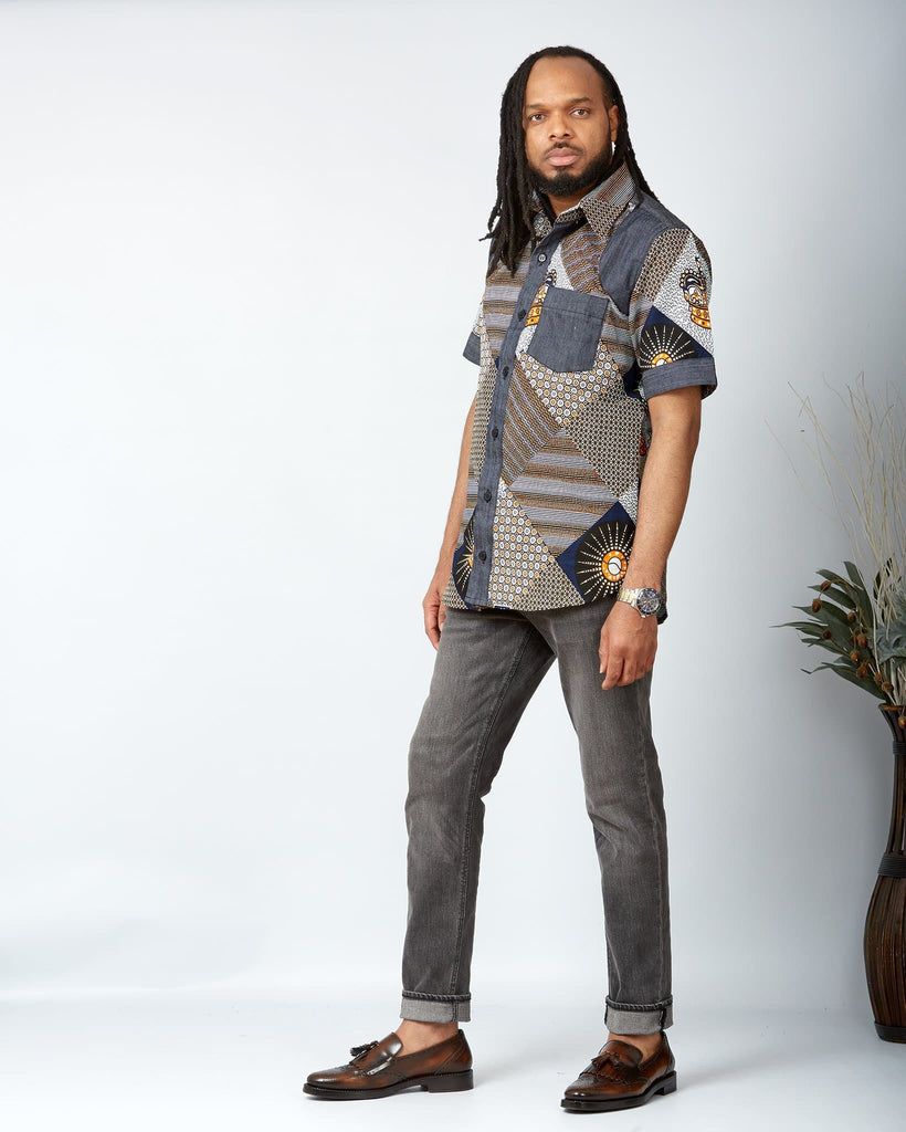African print Shirt for Men | African Ankara Sweatshirt | African Clothing for Men | African print long sleeve shirt | Modern African Clothing for men | African shirt | Tribal pattern shirt for men | Ankara shirt | African print shorts | African print clothing UK | African print apparel | African Print clothing online | Trendy African clothing store | Buy African outfits for men | Matching African Print outfits | 2 pcs African print clothing