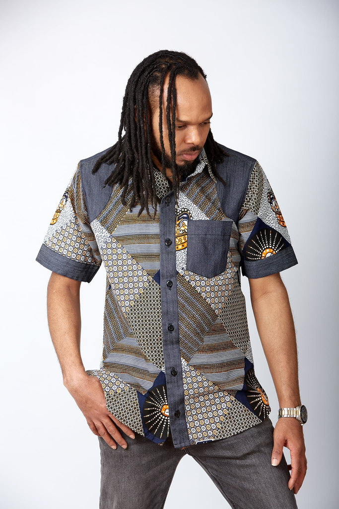 African print Shirt for Men | African Ankara Sweatshirt | African Clothing for Men | African print long sleeve shirt | Modern African Clothing for men | African shirt | Tribal pattern shirt for men | Ankara shirt | African print shorts | African print clothing UK | African print apparel | African Print clothing online | Trendy African clothing store | Buy African outfits for men | Matching African Print outfits | 2 pcs African print clothing